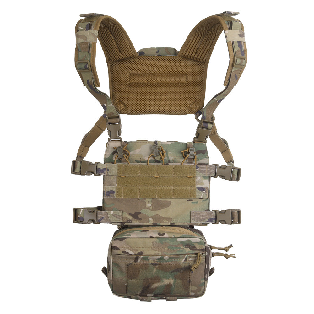 erebus industries Tracker Chest Rig Multicam pattern, front view
