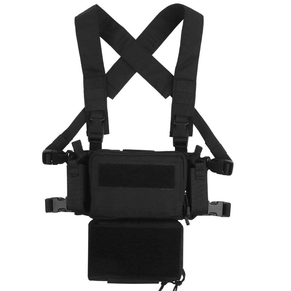 erebus industries MKII Chest Rig Black, front view display
