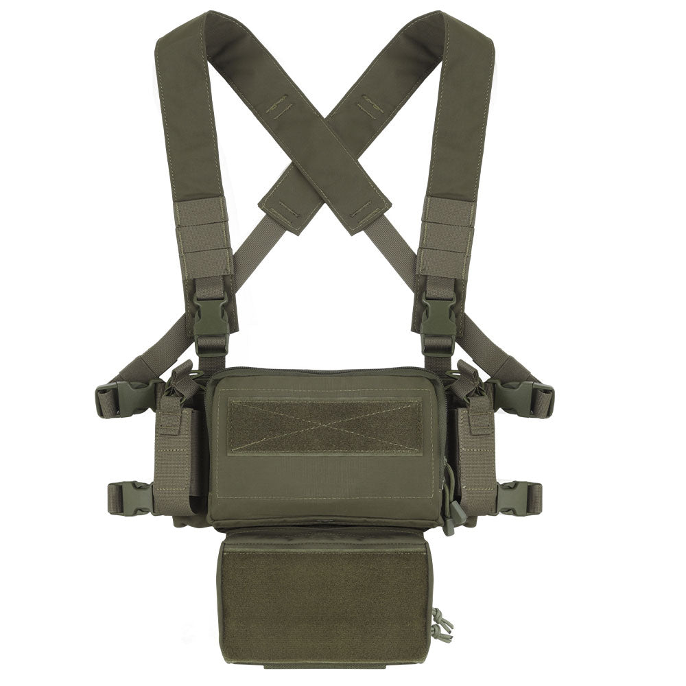erebus industries MKII Chest Rig Ranger Green, front view display