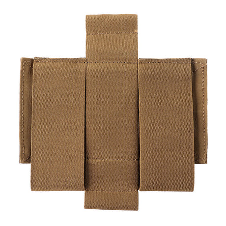 Erebus industries IFAK insert tybe B, Front view close up, empty sleeve, Insert for medical pouches. in coyote color.