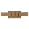 Erebus industries Ifak insert type a, Front view, empty, for medical pouches. in coyote brown color.