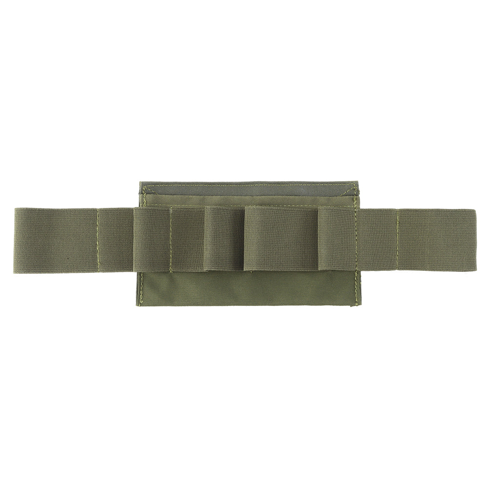 Erebus industries Ifak insert type a, Front view, empty, for medical pouches. in multicam pattern. in ranger green color.