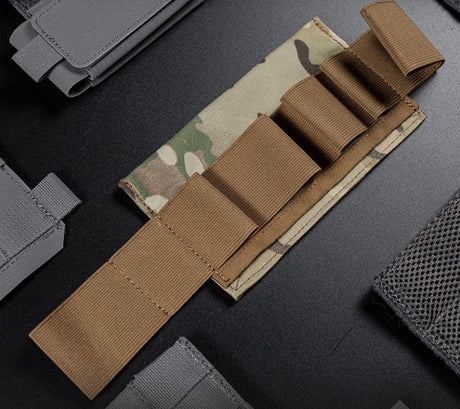 Erebus industries Ifak insert type a, Front view, empty, for medical pouches. in multicam pattern.