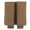 erebus industries swift double pistol magazine pouch, Pistol magazines inserted, Pistol pouch for battle belts, plate carriers and chest rigs, front side in coyote brown color 