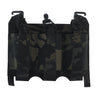 erebus industries urban assaulter triple magazine placard for 556 magazines, for chest rigs and plate carriers, 556 magazines inserted in mag pouch, front side in multicam black pattern