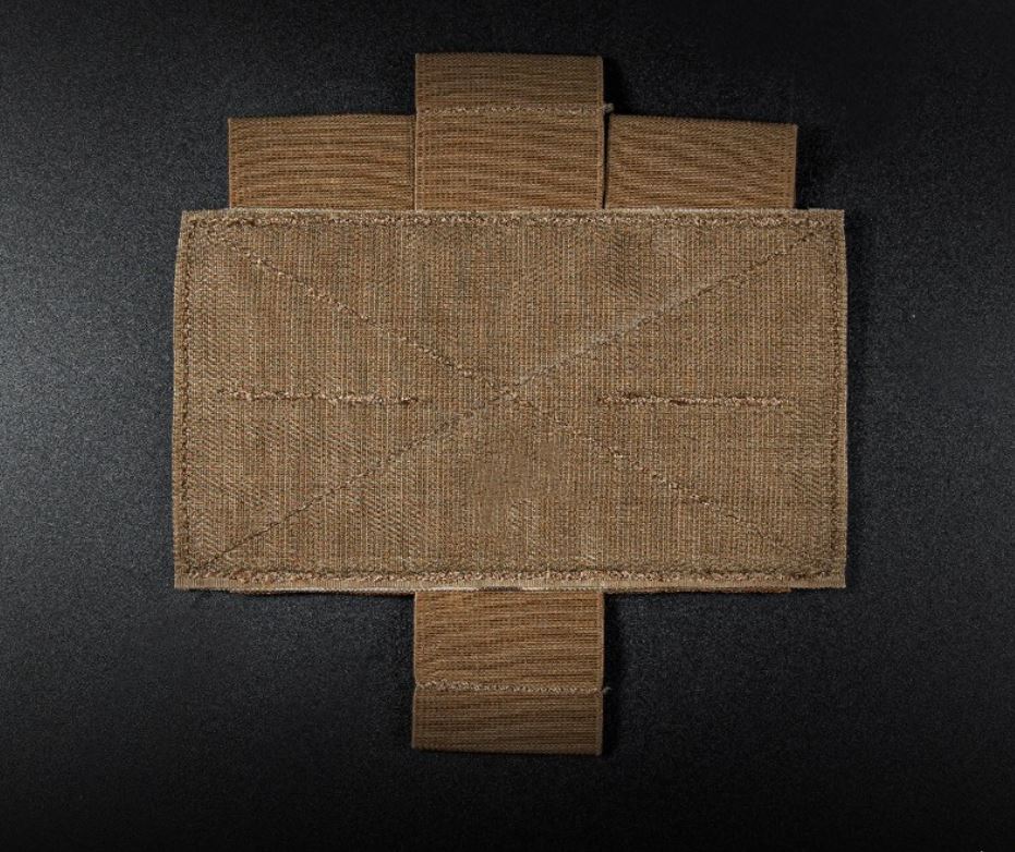 Erebus industries IFAK insert tybe B, back view close up, empty sleeve, Insert for medical pouches. in multicam pattern.